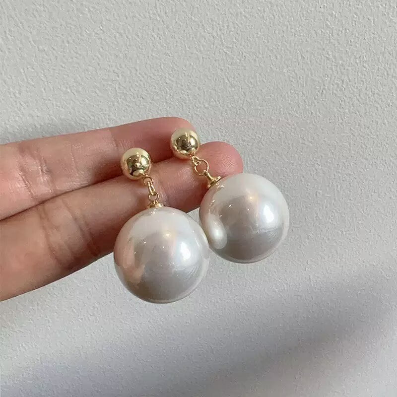 Glass Pear Beads Earrings E8684