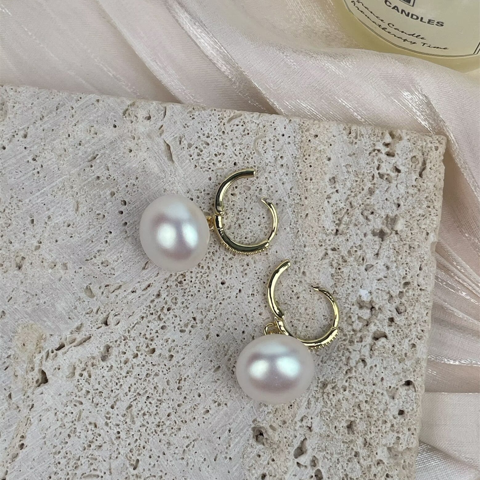 Glass Pear Beads Earrings E8688