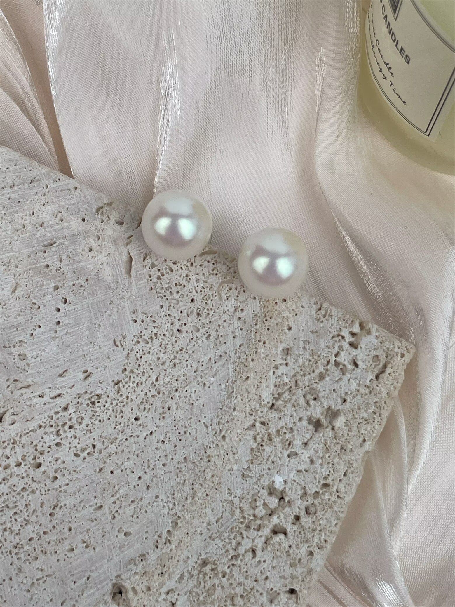Glass Beads Pearl Earrings E8723