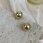 18K Gold-Plated Frosted Beads Earrings E8746