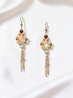 18K Gold Plated Various Stones Earrings E8761