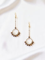 18K Gold Plated Various Stones Earrings E8762