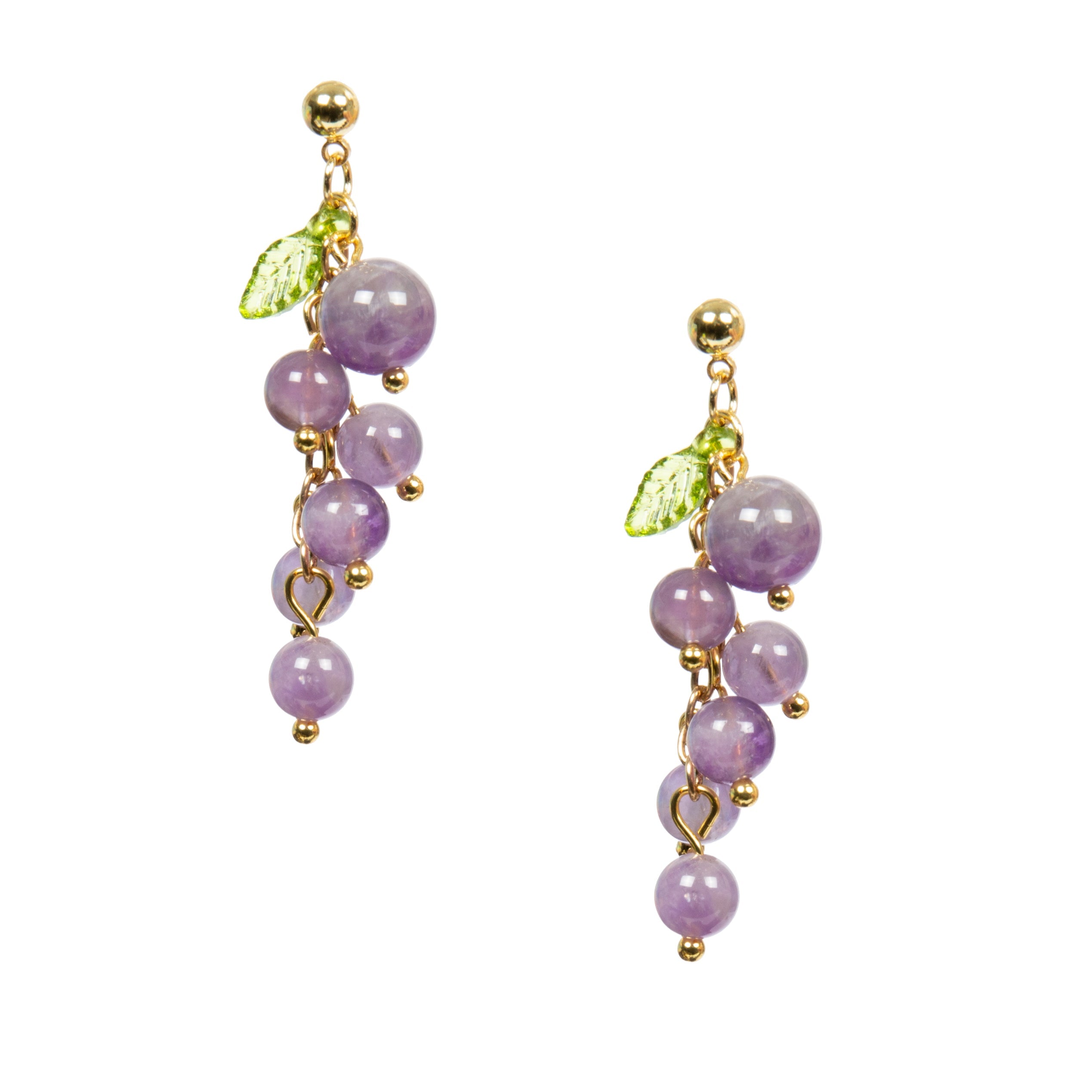18K Gold Plated Various Stones Earrings E8764