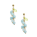 18K Gold Plated Various Stones Earrings E8764