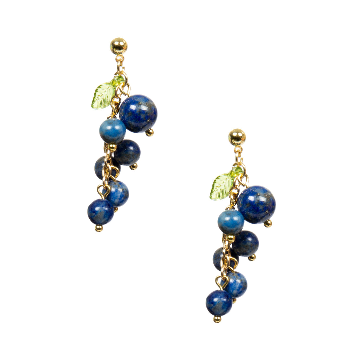 18K Gold Plated Various Stones Earrings E8764