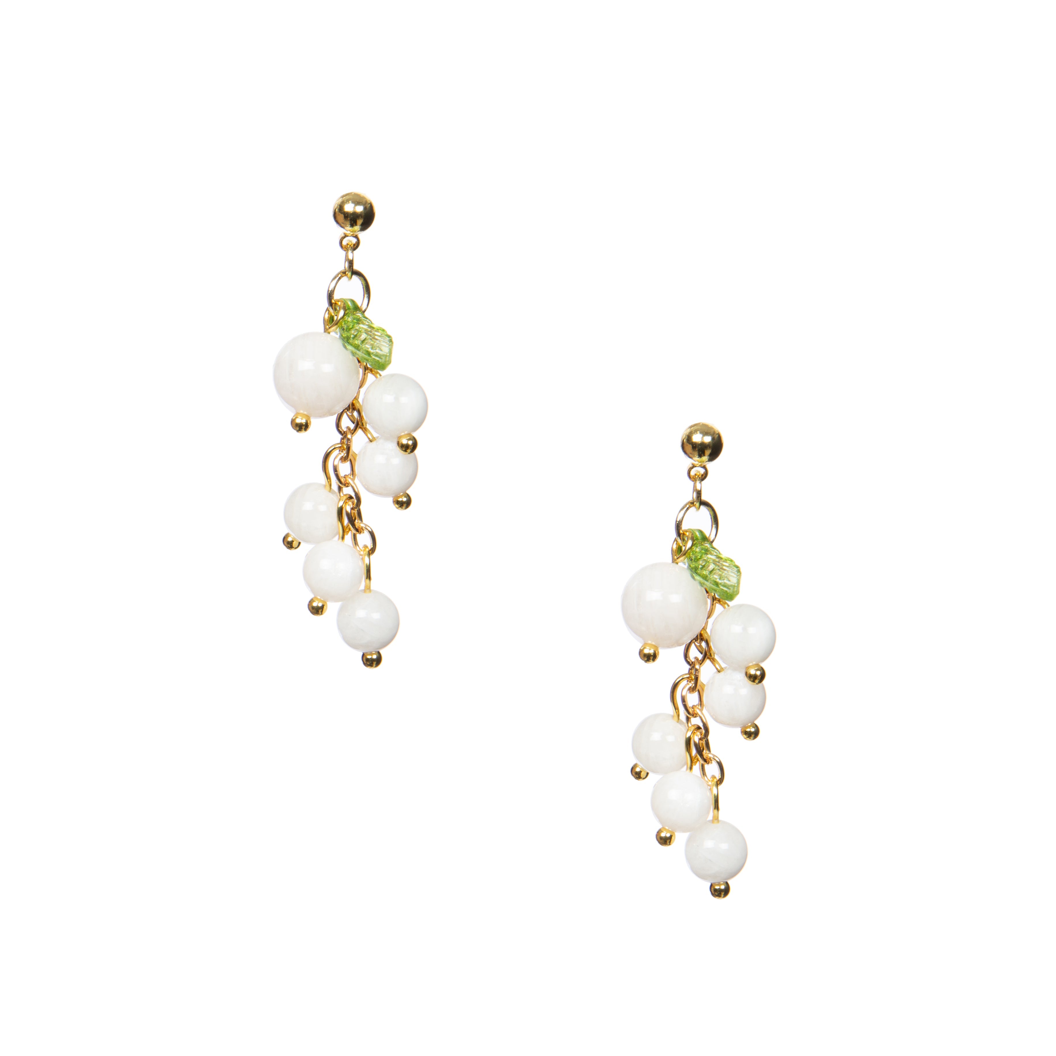 18K Gold Plated Various Stones Earrings E8764