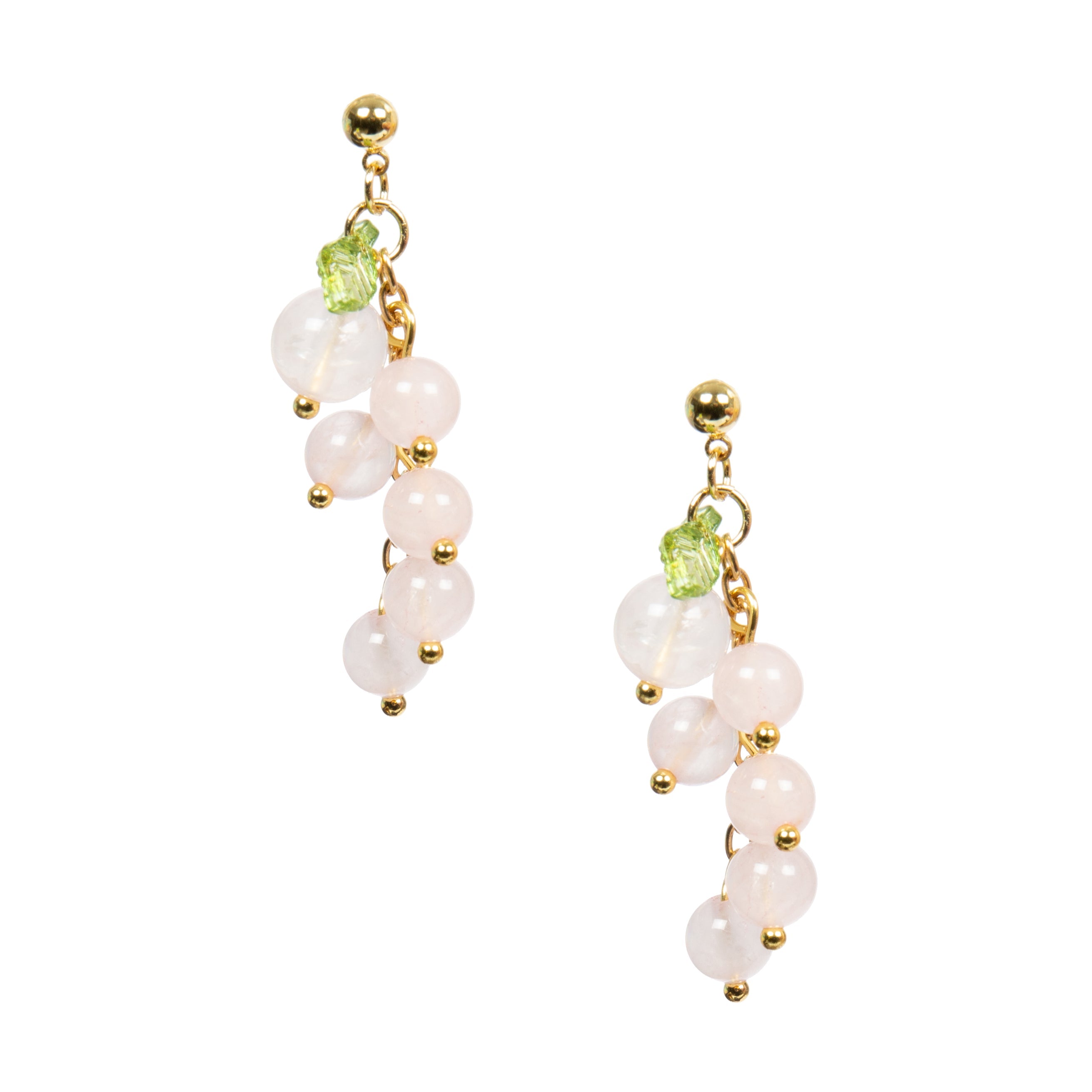 18K Gold Plated Various Stones Earrings E8764