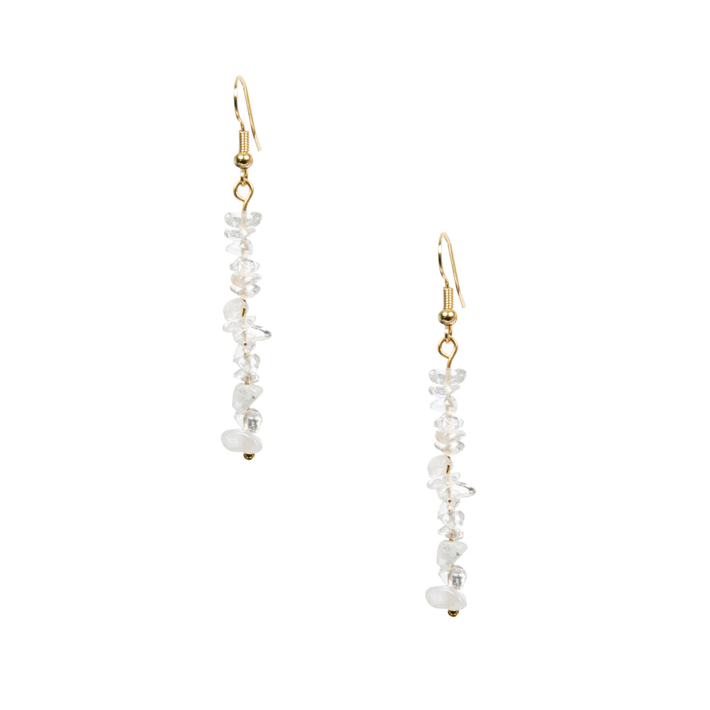 18K Gold Plated Various Stones Earrings E8765
