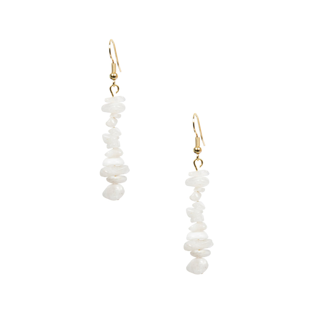 18K Gold Plated Various Stones Earrings E8765