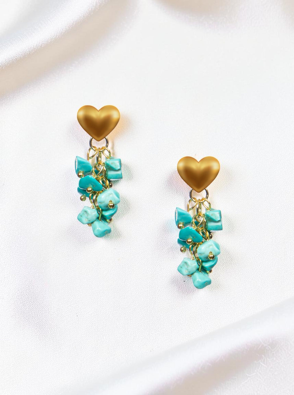 18K Gold Plated Various Stones Earrings E8768