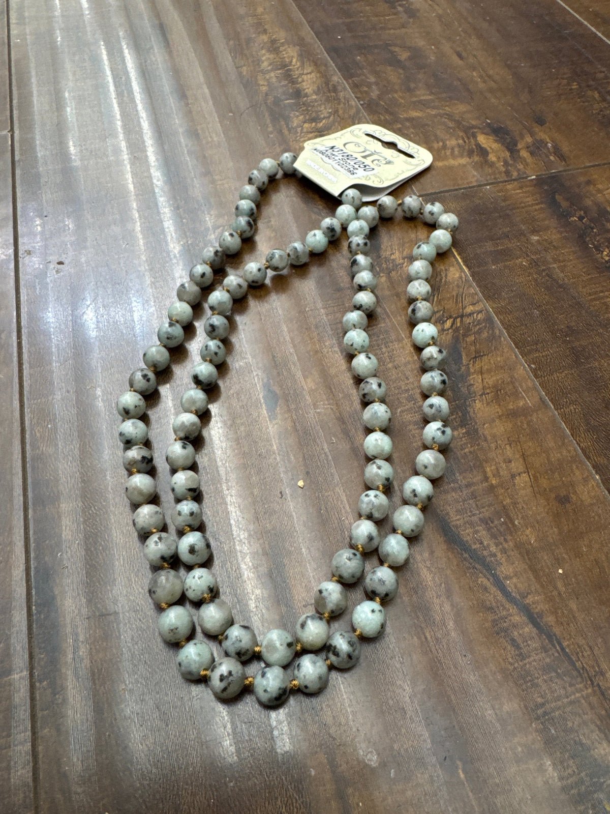 Kiwi Stone Necklace N3180 - view 3