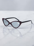 Handmade Rhinestone Cat Eye Reader Glasses G0305-Purple