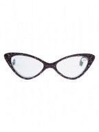 Handmade Rhinestone Cat Eye Reader Glasses G0305-Purple