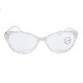 Handmade Rhinestone Cat Eye Reader Glasses G0399-AB
