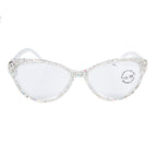 Handmade Rhinestone Cat Eye Reader Glasses G0399-AB