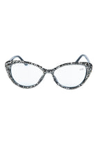Handmade Rhinestone Cat Eye Reader Glasses G0399 - Gun Metal