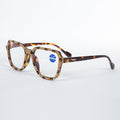 Handmade Rhinestone Square Reader Glasses G0411-Brown