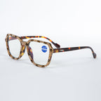 Handmade Rhinestone Square Reader Glasses G0411-Brown
