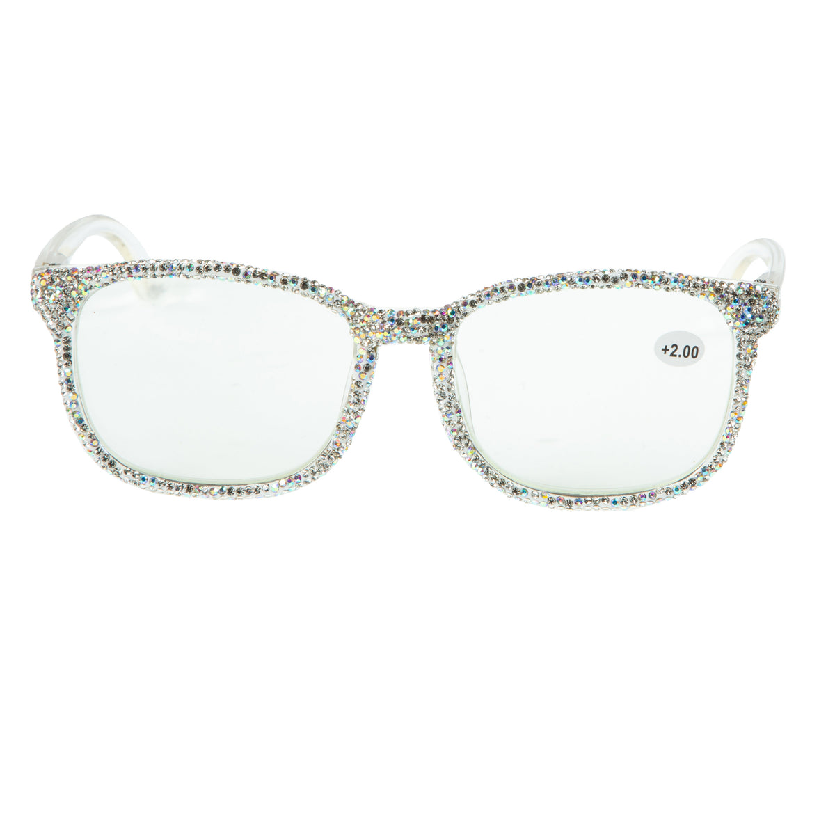 Handmade Rhinestone Square Reader  G0443 - AB