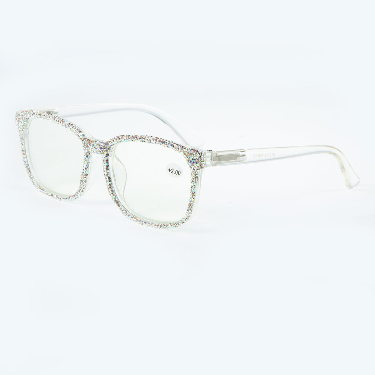 Handmade Rhinestone Square Reader  G0443 - AB