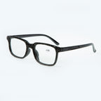 Handmade Rhinestone Rectangle Reader Glasses G0444 - Black