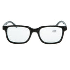 Handmade Rhinestone Rectangle Reader Glasses G0444 - Black