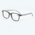 Handmade Rhinestone Rectangle Reader Glasses G0444-Grey