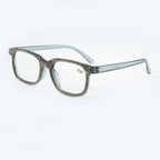 Handmade Rhinestone Rectangle Reader Glasses G0444-Grey