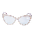 Handmade Rhinestone Cat Eye Reader G0455-White
