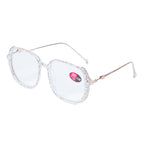 Handmade Rhinestone Square Reader Glasses G0468-AB