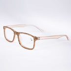 Handmade Rhinestone Rectangle Reader Glasses G0497 - Gold