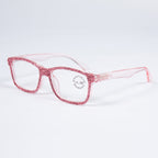 Handmade Rhinestone Rectangle Reader Glasses G0540-Rose Red