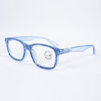 Handmade Rhinestone Rectangle Reader Glasses G0540-Blue