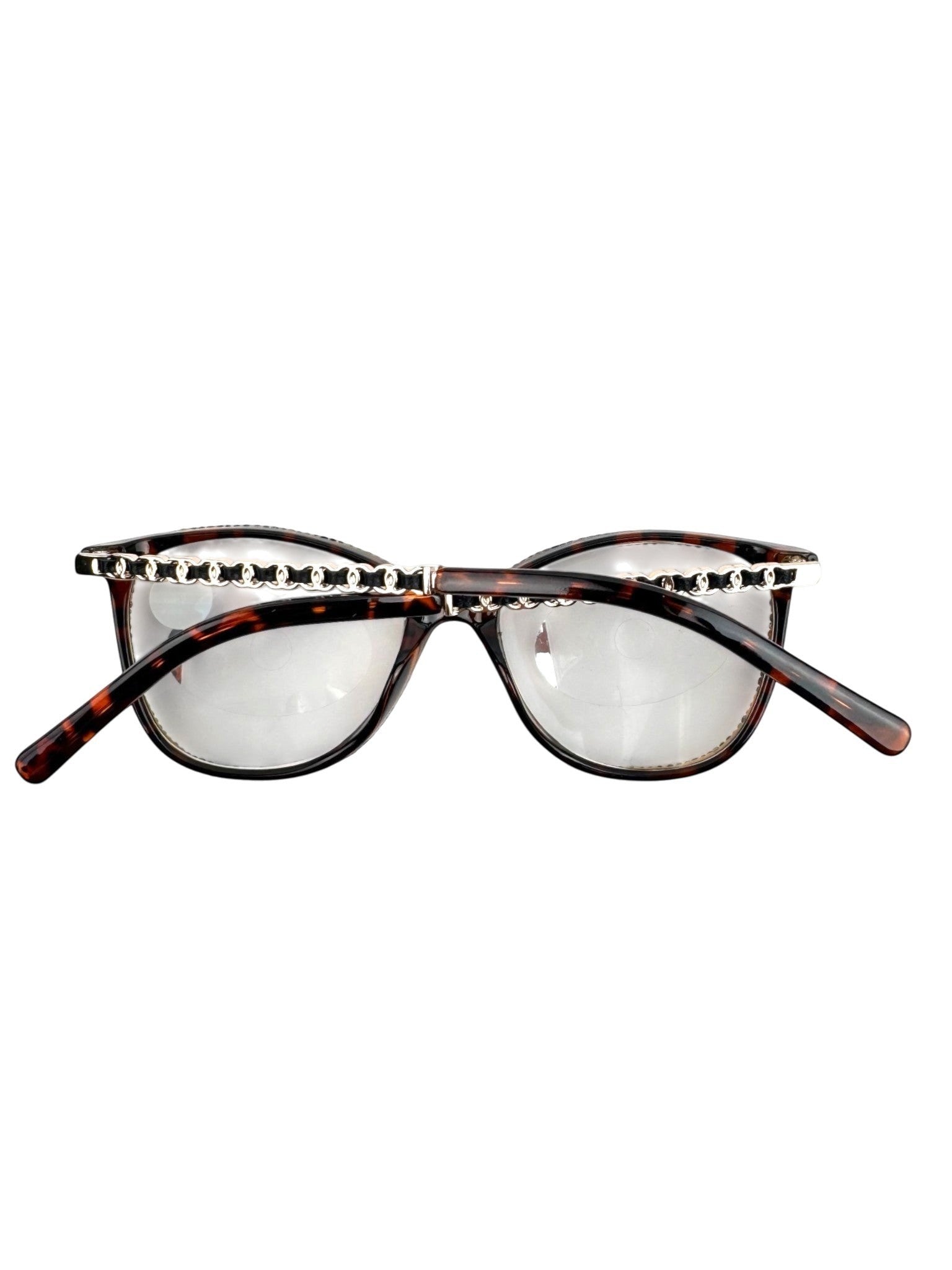 Handmade  Rhinestone Rectangle Reader Glasses G0542 - Brown