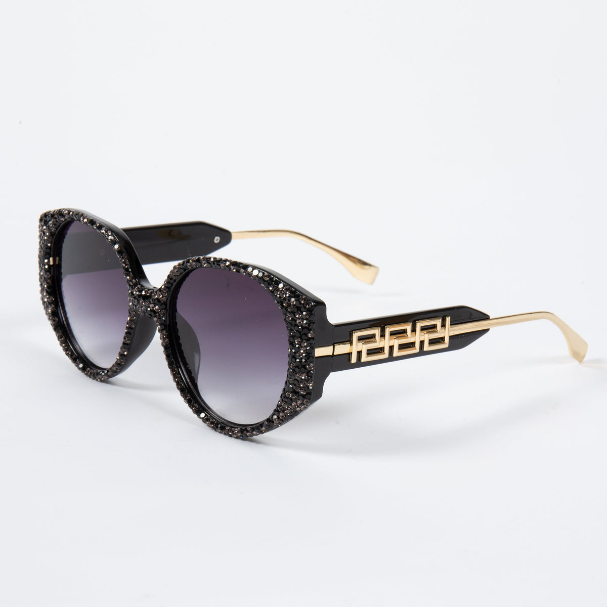 Handmade Floral Rhinestone Sunglasses G0558