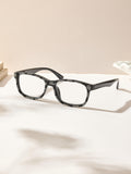 Handmade Rhinestone Rectangle Reader Glasses G0576-Black-White