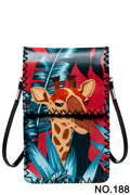 Floral Giraffe Print Crossbody Bag HB0580 - NO.188