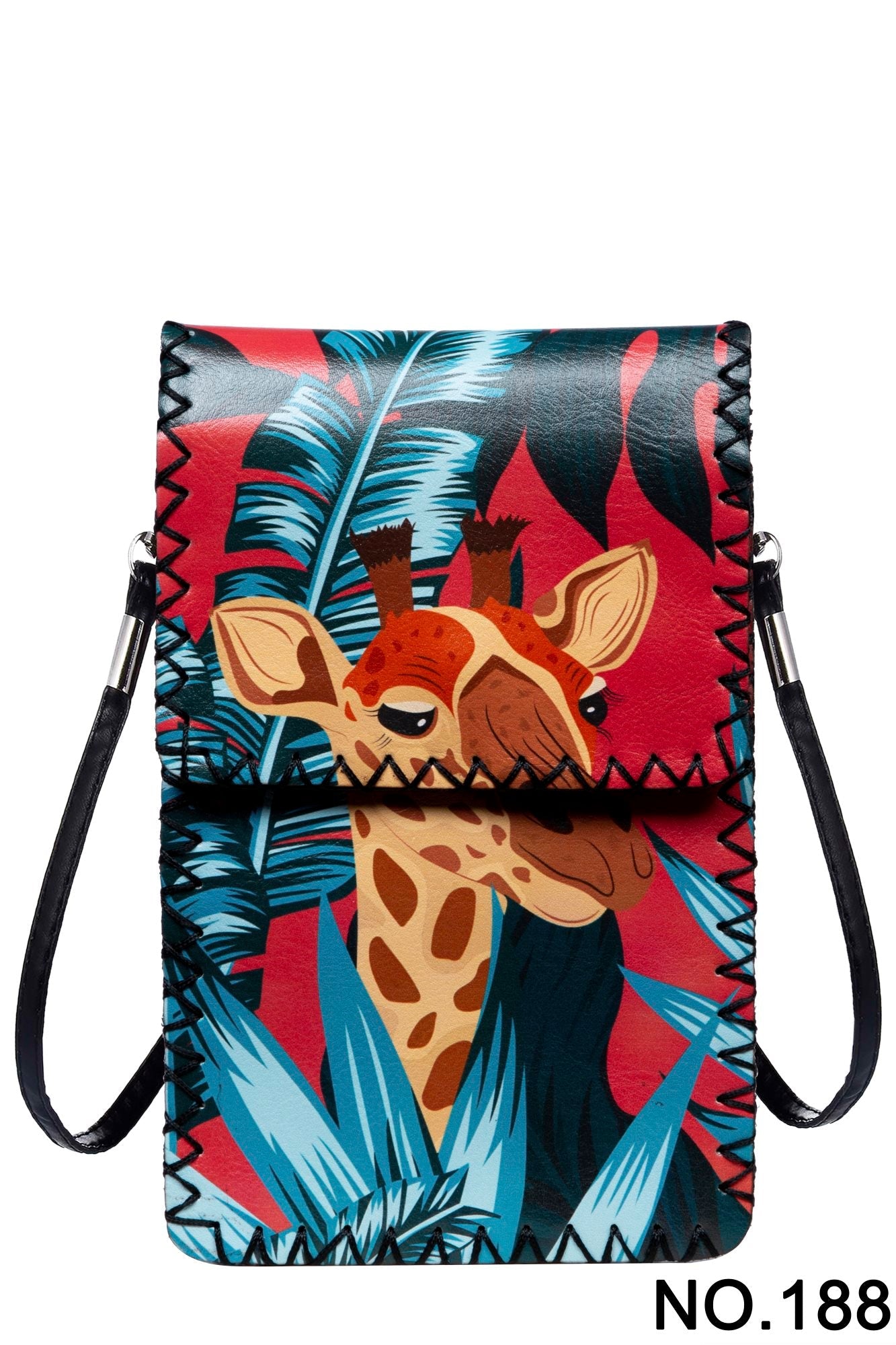 Floral Giraffe Print Crossbody Bag HB0580 - NO.188