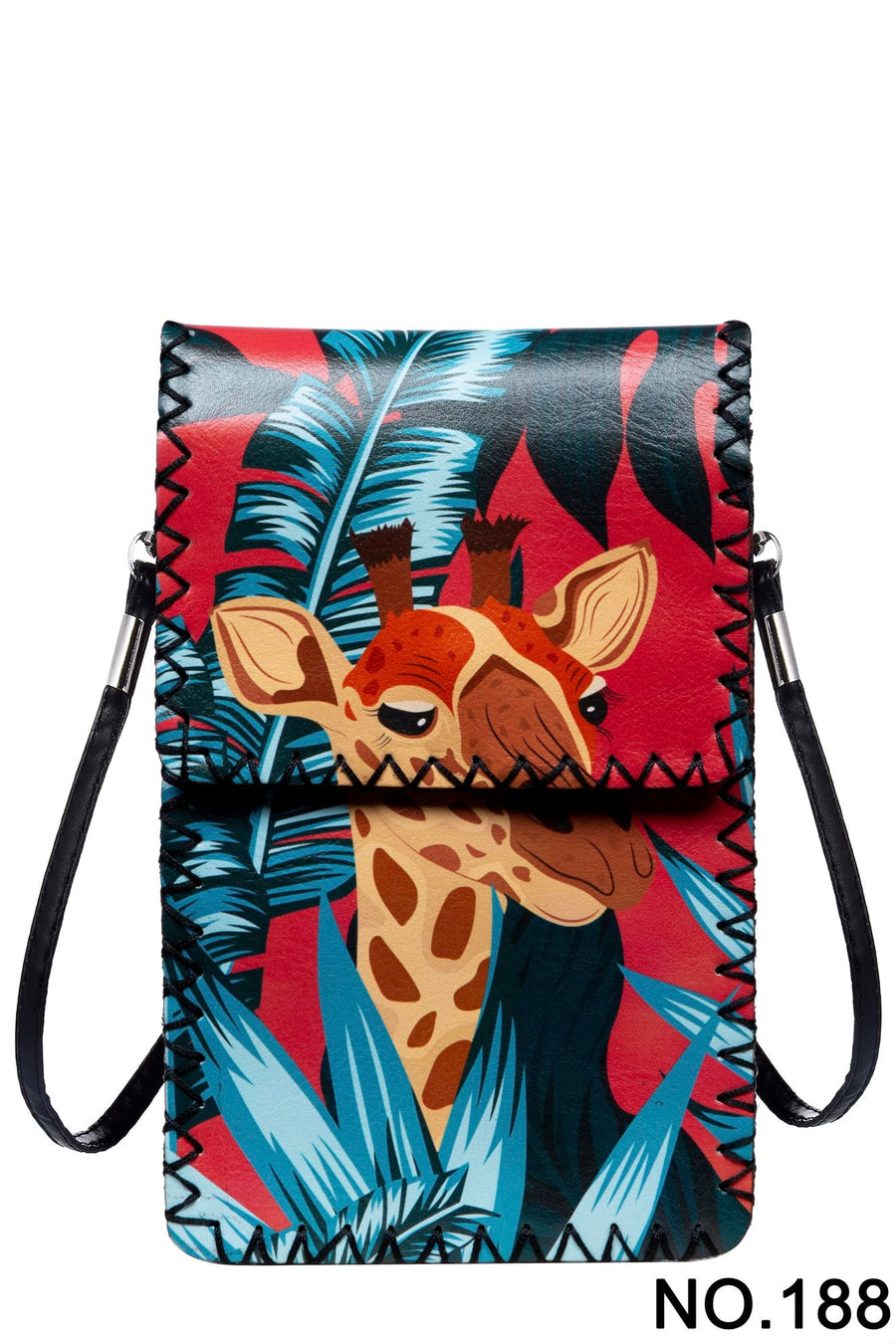 Floral Giraffe Print Crossbody Bag HB0580 - No. 188