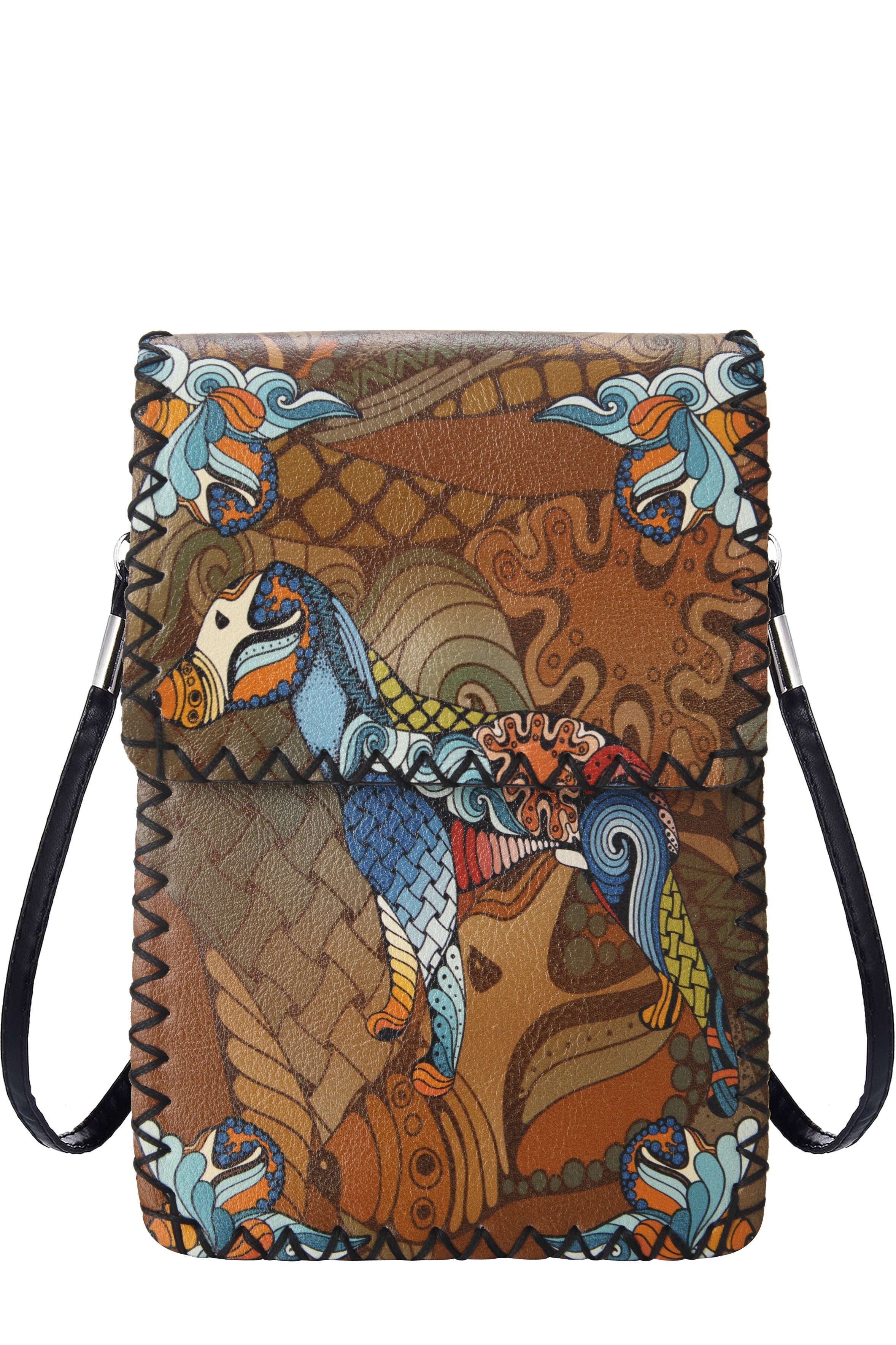 Pointer Dog Print Crossbody Bag HB0580 - NO.131 BR