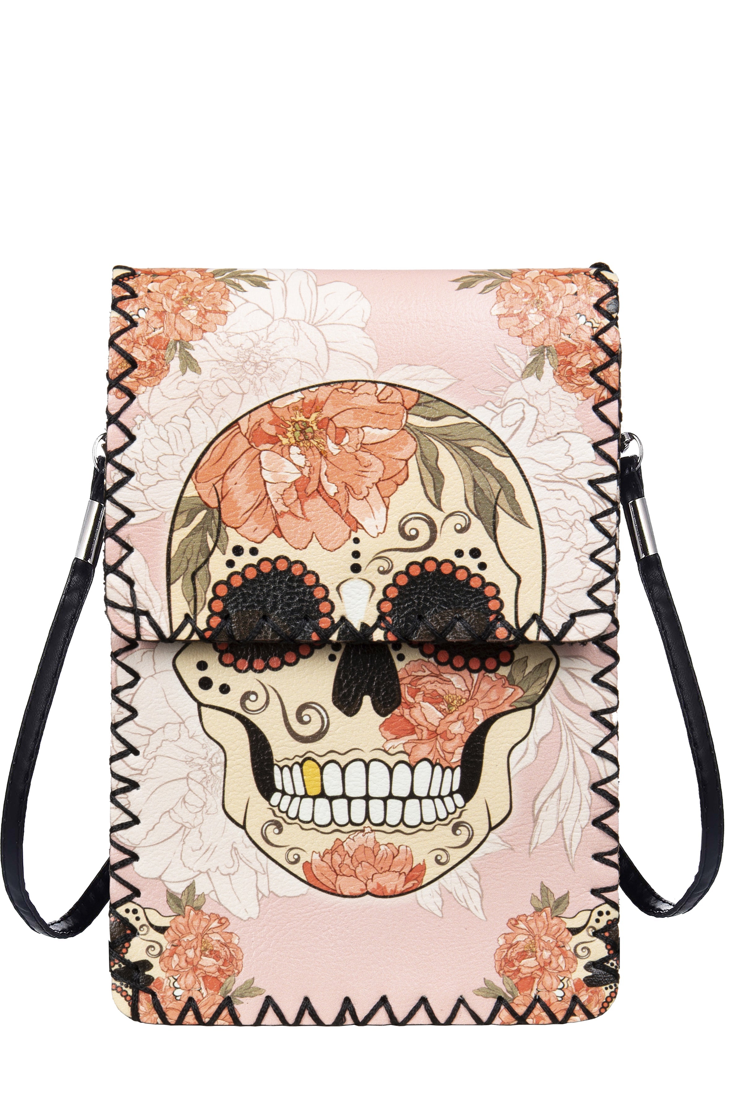 Floral Skull Printed Crossbody HB0580 - NO.160