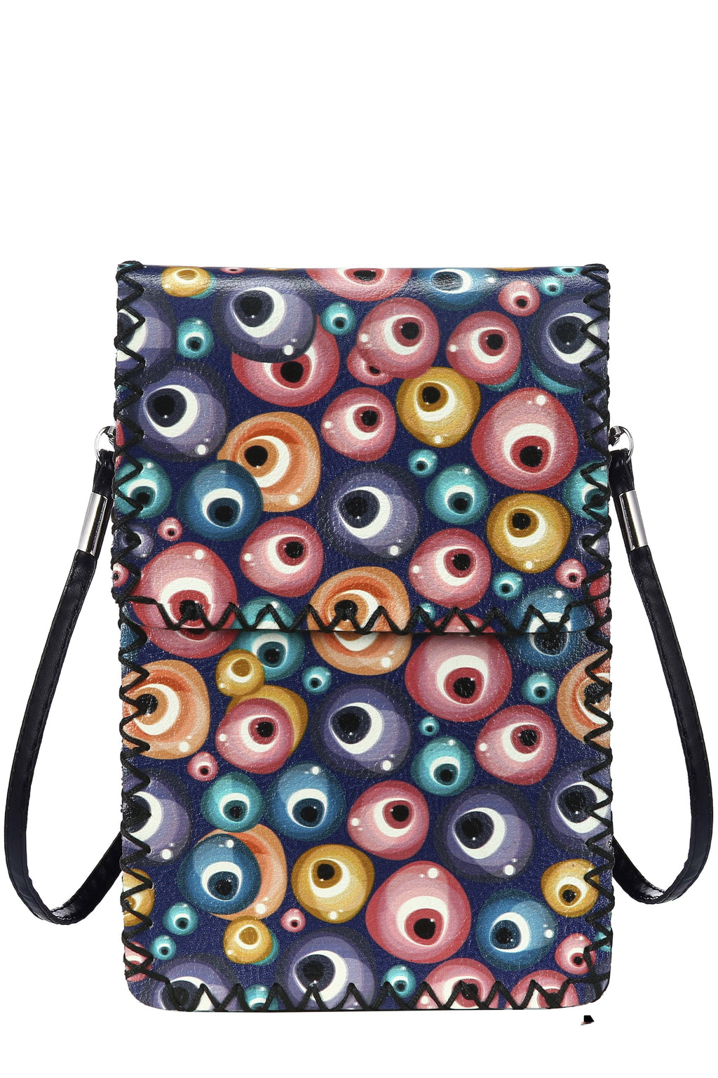Evil Eyes Print Crossbody Bag HB0580 - NO.175