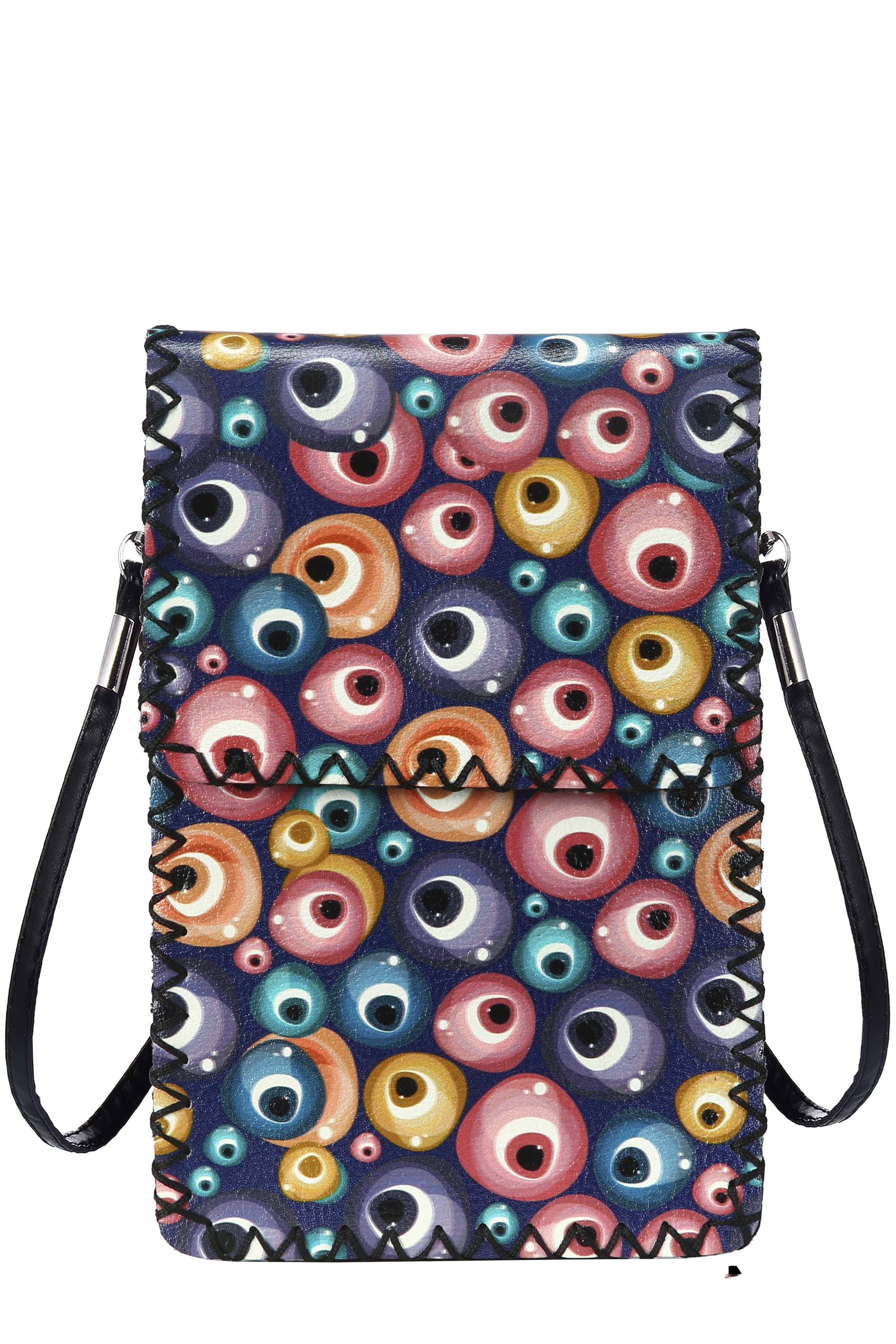 Evil Eyes Print Crossbody Bag HB0580 - NO.175