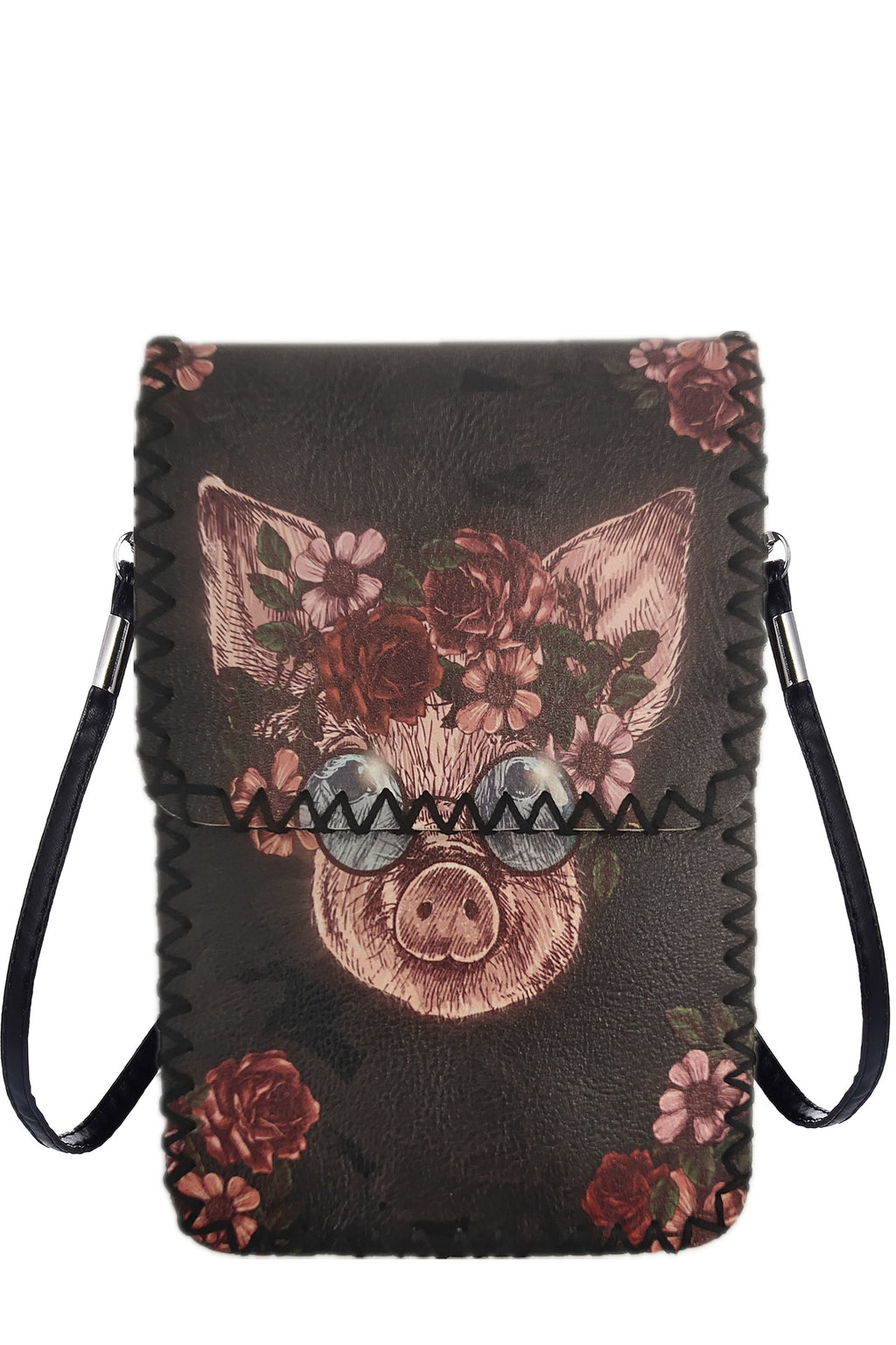 Floral Pig Printed Crossbody Bag HB0580 - No.51