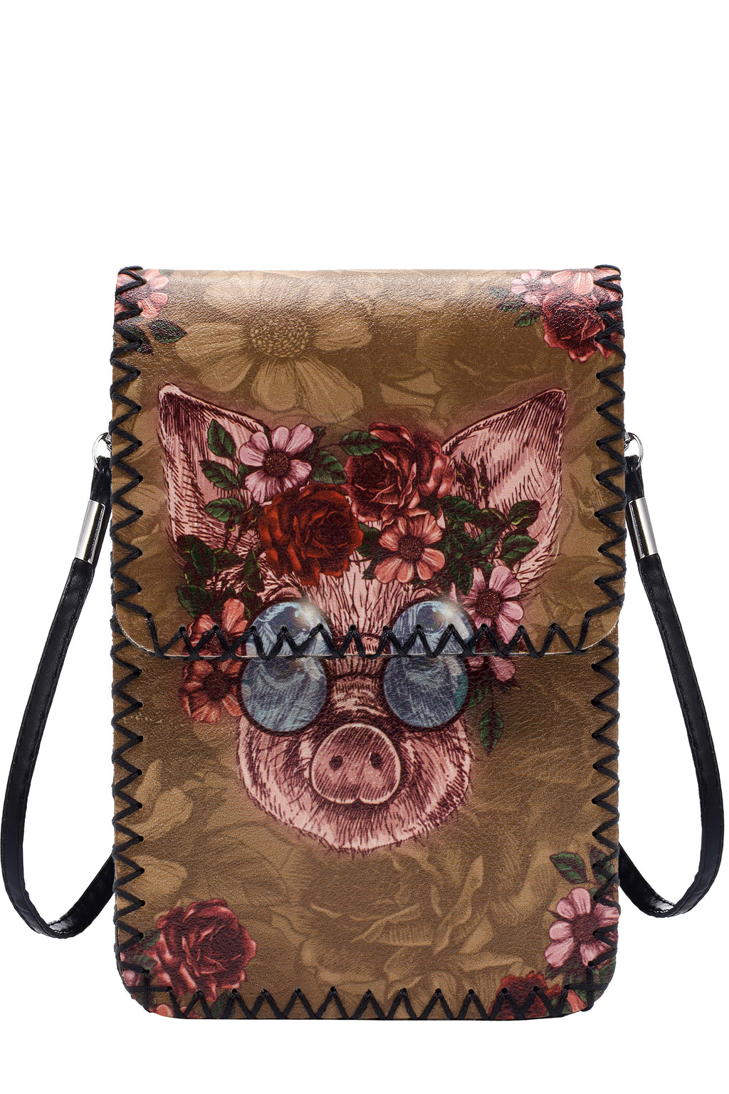 Floral Pig Printed Crossbody Bag HB0580 - No.51