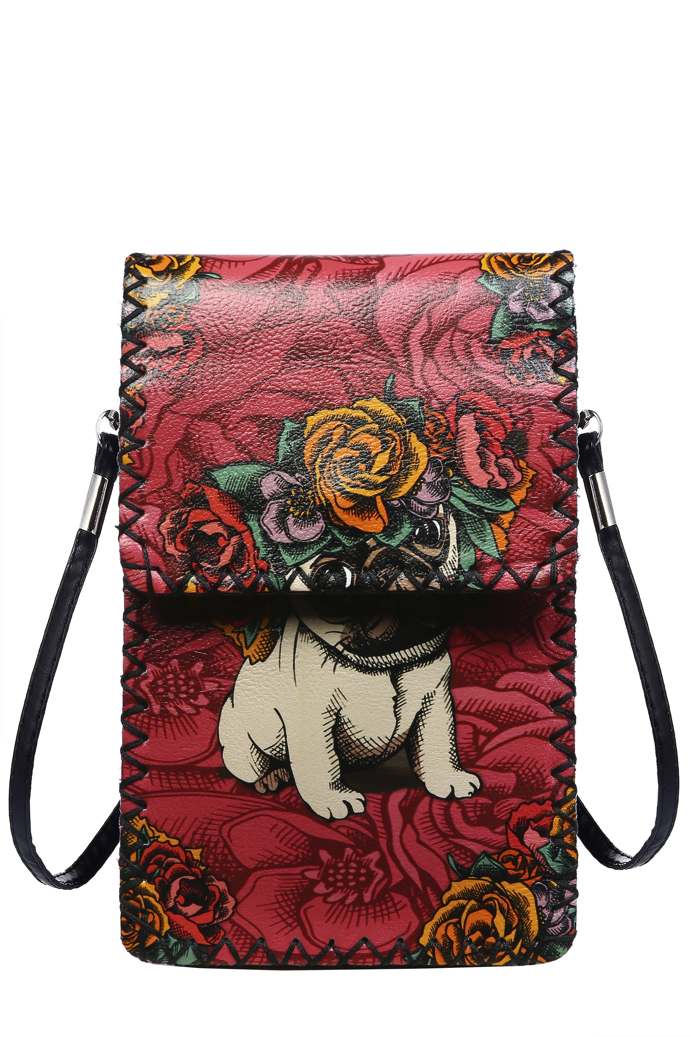 Floral Pug Printed Crossbody HB0580 - NO.52