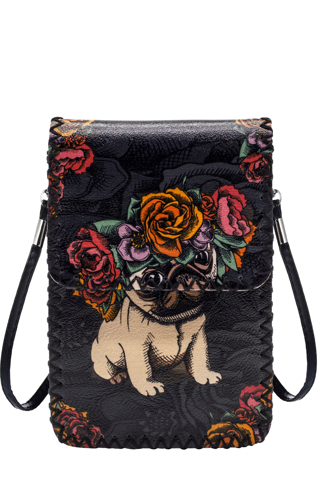 Floral Pug Printed Crossbody HB0580 - NO.52