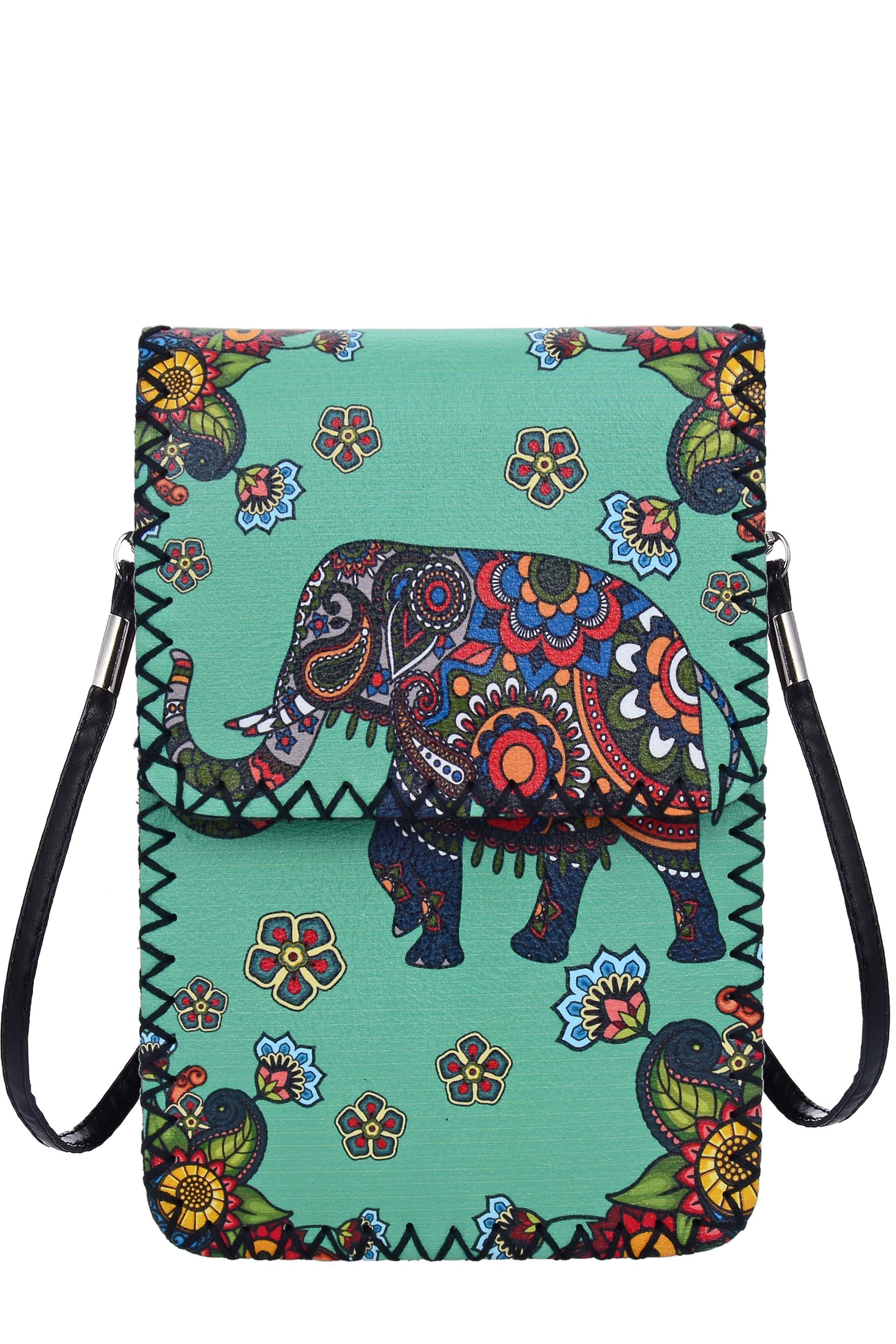 Floral Elephant Printed Crossbody HB0580 - NO.66