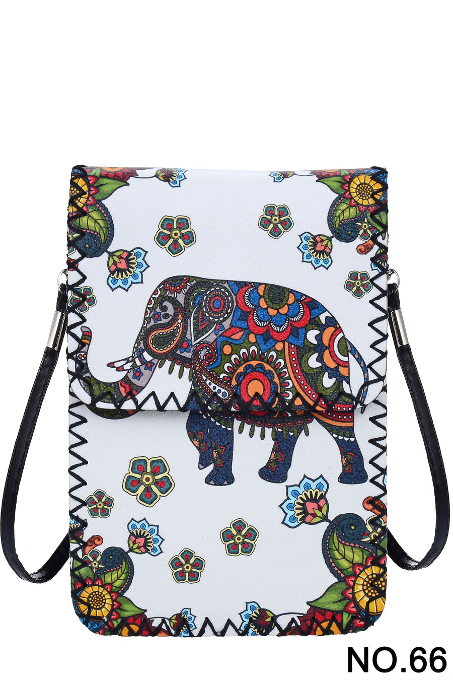 Floral Elephant Printed Crossbody HB0580 - No. 66
