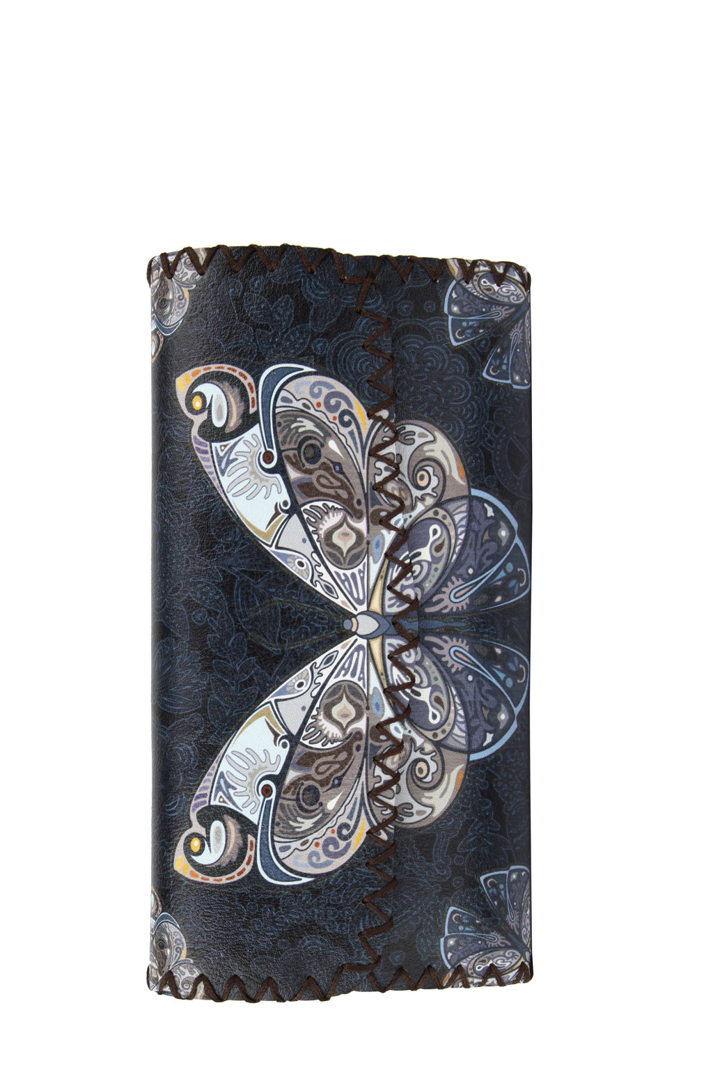 Butterfly Print Hand Stitch Wallet HB0582 - NO.103